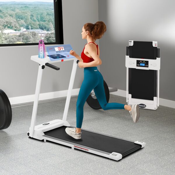 [Portable Walking Treadmill] Portable Walking Treadmill, 1pc, 300 Lb Capacity, Under Desk Treadmill Walking Pad With Handle Bar - Small Footprint, Household Treadmill, No Assembly Required - Image 2