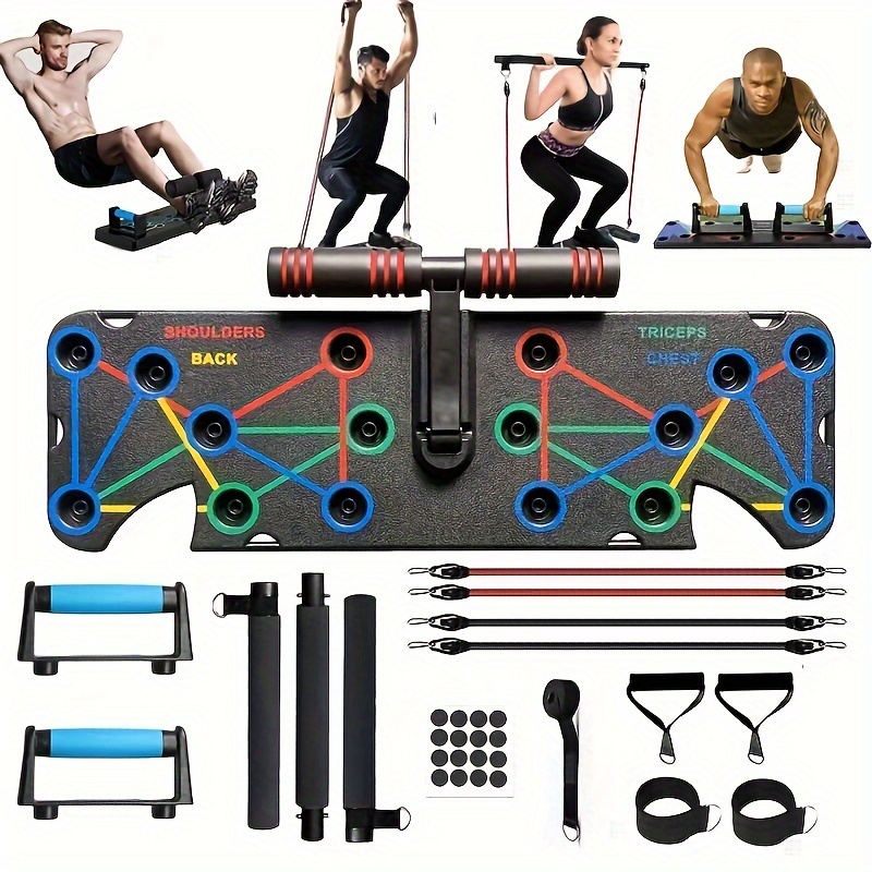 1pc Multifunctional Foldable Fitness Stand - Ergonomic, Chest & Abdominal Muscle Training, Upper Limb Strengthening with Elastic Rope, Ideal for Home Fitness & Gift for Enthusiasts - Image 8