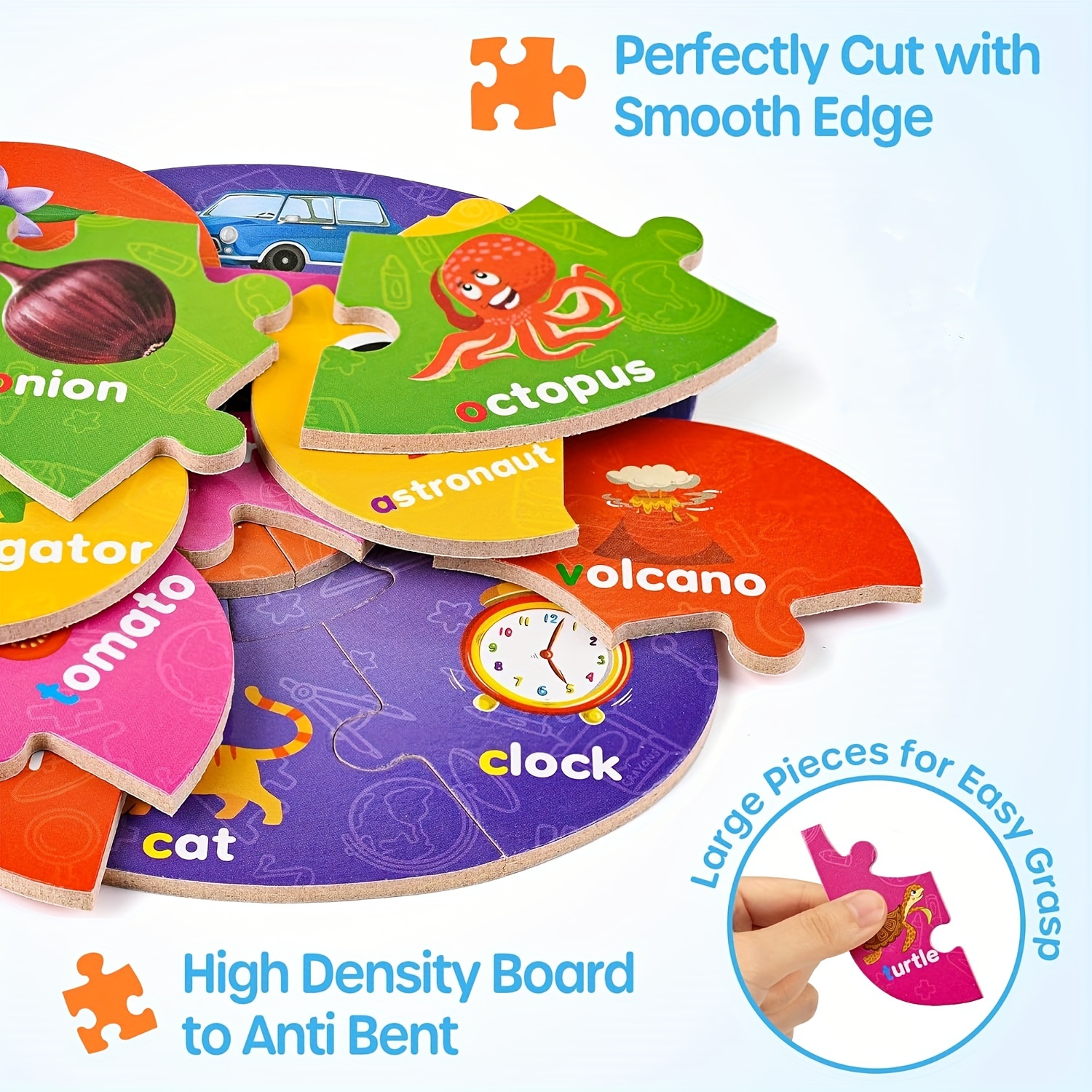 Number And Alphabet Puzzles For Kids Ages 3-5, ABC Learning For Toddlers Ages 3+, Preschool Activities Letter Puzzles Montessori Educational Toys Gifts For 4 5 6 7 8 Year Old Boys Girls - Image 2