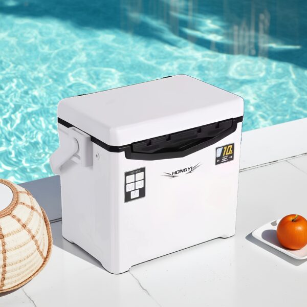 [Portable Camping Refrigerator] Portable Refrigerator Insulation Box - Outdoor Camping Ice Bucket with Ice Cubes - Image 8