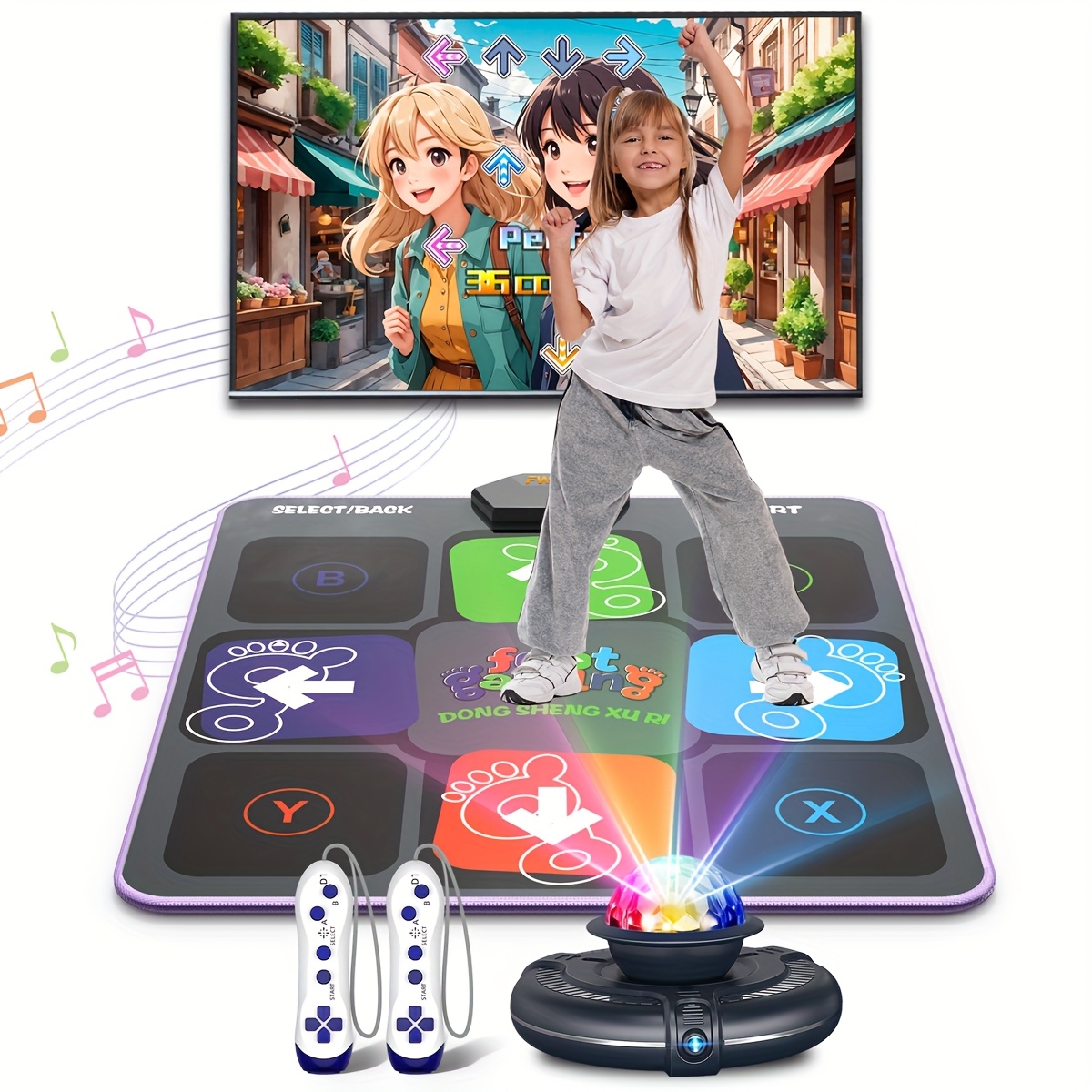 Dance Mat For Kids And Adults, Plug And Play Electronic Dance Pad Game For TV, Fun Kids Dancing Exercise Game, Xmas Birthday Gifts Ideas For 3-12 Year Old Girls And Boys