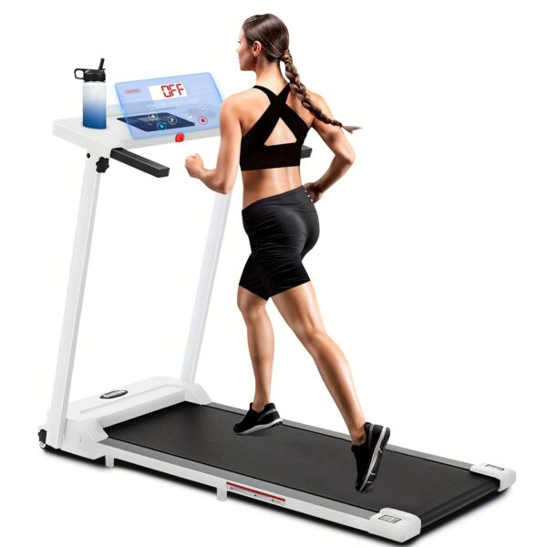 [Portable Treadmill] 3.0HP Foldable Portable Home Treadmill | Load-bearing 300 LBS, Small Home Office Walking Treadmill, Armrest, LED Display, Walking Jog, Plug-in - Image 5