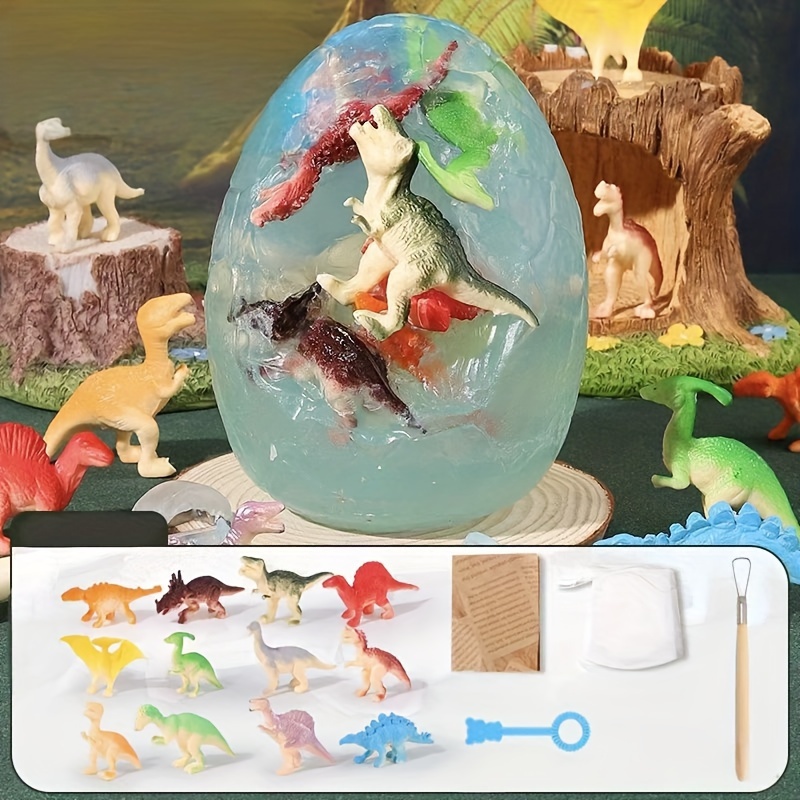 Dinosaur Fossil Digging Kit For Kids, Dinosaur Eggs Excavation Dig Kit With 12 Dino Figures, Dinosaur Toys For Kids 5-7 8-12, Science Experiments Kits Birthday Christmas Easter Gift For Boys & Girls - Image 7
