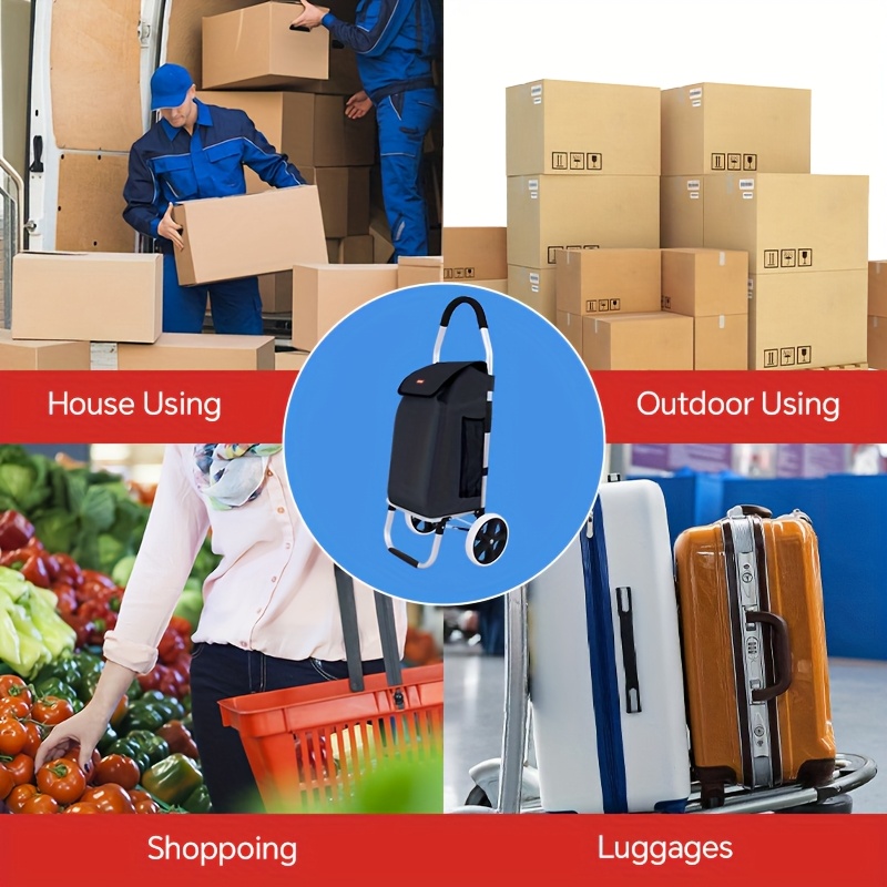 Aluminum Alloy Trolley for Shopping, Grocery and Outing - Image 2