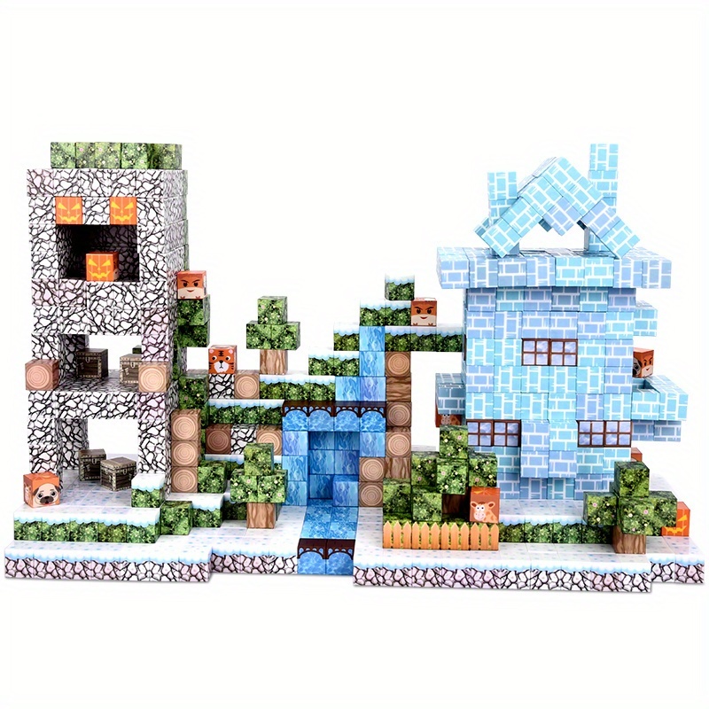 100pcs Magnetic Blocks, STEM Montessori Sensory Toys For Toddlers Kids, Construction Building Toy Christmas Birthday Gifts For Boys Girls Aged 3-5 6-8 8-12 - Image 5