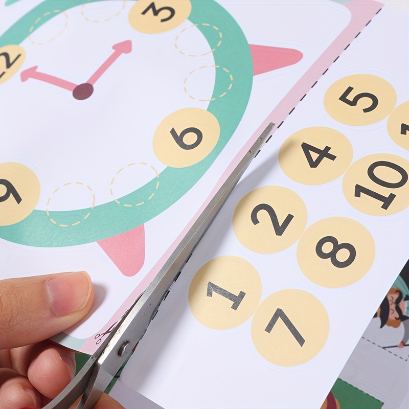 1pc Scissor Skills Activity Book - Interactive Paper Cutting Practice with Airplanes, Rainbows & Animals | DIY Art Projects, Birthday Party Favors, Shower Decorations | Educational Craft Supplies - Image 6