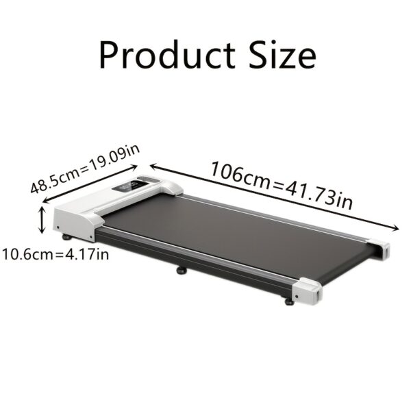 [2-in-1 Walking Pad] 2.5HP 2-in-1 Portable Under Desk Walking Pad Treadmill | Lightweight Home Office Fitness Treadmill with Remote Control & LED Display, 265Lbs Capacity, Quiet, Stepping, Walking Training, Mother's Day Gifts - Image 4