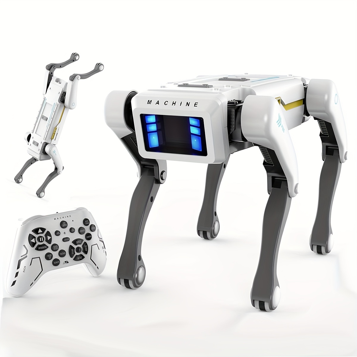 1 Portable Intelligent Robot Robot Dog, USB Charging, Programmable Special Effects, Voice, Dance And Music, with App And Remote Control, Interactive Smart Dog, Suitable for Birthday And Holiday Gifts for Friends