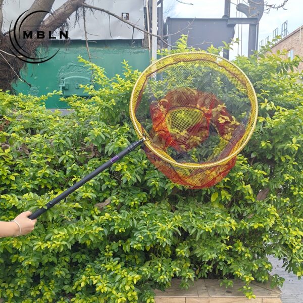[Carbon Fiber Fishing Net] 1pc Carbon Fiber Fishing Landing Net | Telescopic Collapsible 2.1m/2.4m/3m Super-Long Handle with Ergonomic Grip, Durable Lightweight Design & Mixed Colors for Professional & Recreational Anglers - Image 10
