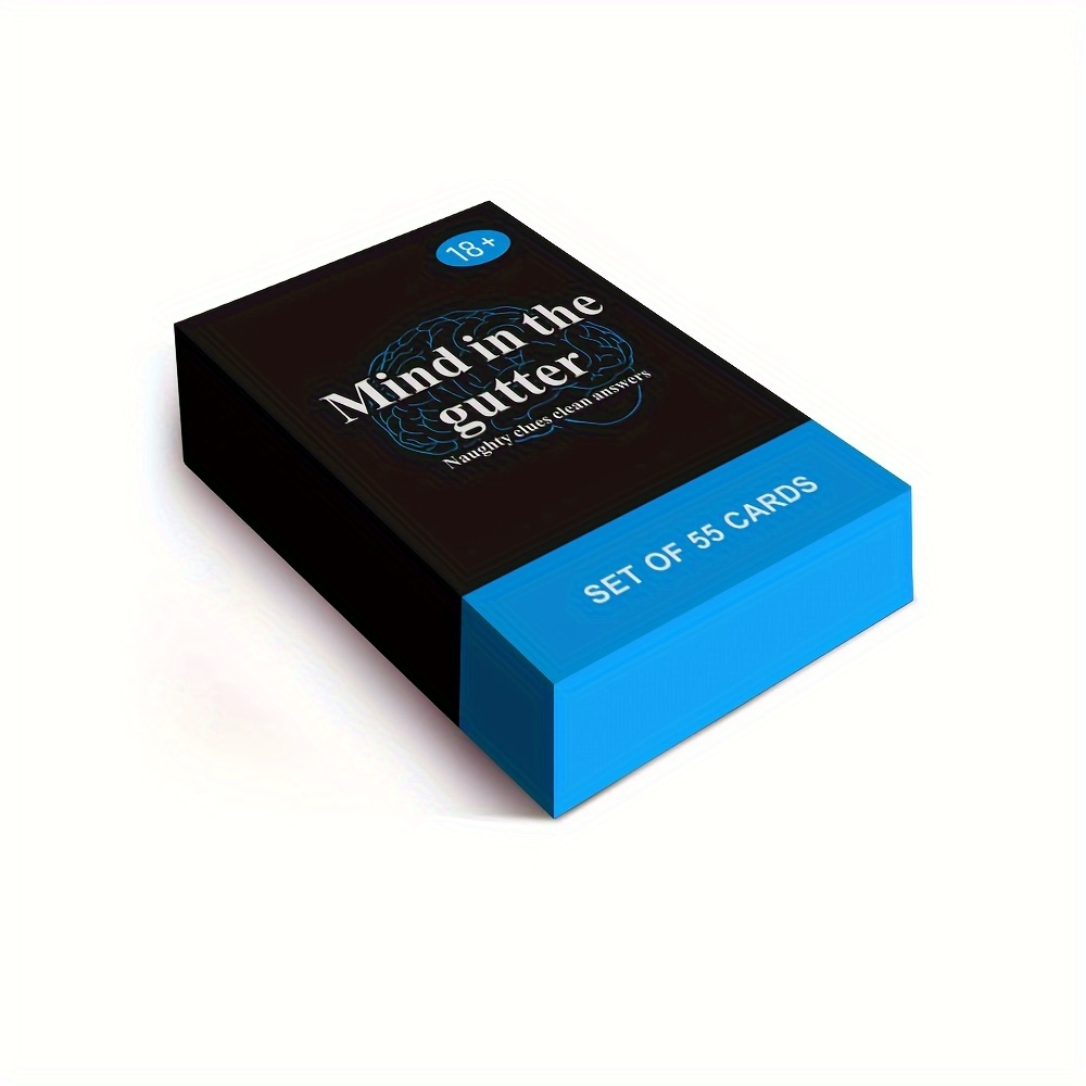 SMILE TALK Mind in the Gutter Card Game, 55 Cards, Adult Party Game, Naughty Clues with Clean Answers, Tabletop Entertainment, Perfect for Halloween/Christmas Gifts, Ideal for Date Night | Card Game Accessories - Image 8