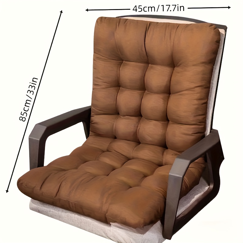 Durable Polyester Outdoor Chair Cushion, Suitable for Office Camping Patio Dining Chairs with Soft Breathable Seat Pad, Full Back Support Ergonomic Polyester Chair Cushion - Image 8