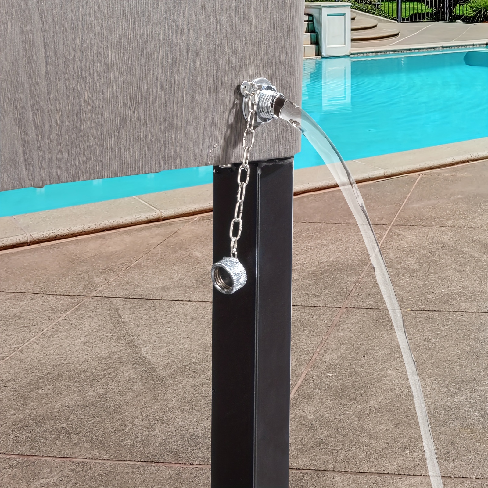 Commercial-Grade Outdoor Grey Wood-Grain Insulated Cooler Cart - Ice Retention for Up to 48 Hours - For Market Stalls & Camping - Durable & Spacious - Ideal Gift for Outdoor Enthusiasts - Image 9