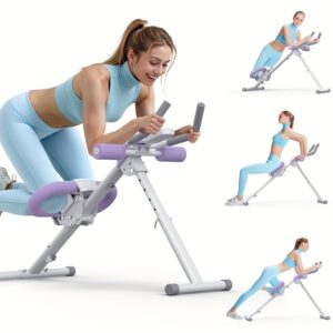 Adjustable Ab Trainer: Full Body Workout, Foldable, Knee Protection For Home Gym, Core Ab Exercise System, Ideal Gift For Fitness Tools, For Men And Women