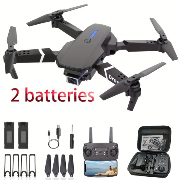 Beginner-Friendly Drone | 1080P HD Folding Quadcopter with Voice Gesture Control | Wireless Remote, One-Touch Takeoff/Landing | Optical Flow Positioning Mode | Includes Portable Case | Ideal for Outdoor Use, High-Quality Drone - Image 3