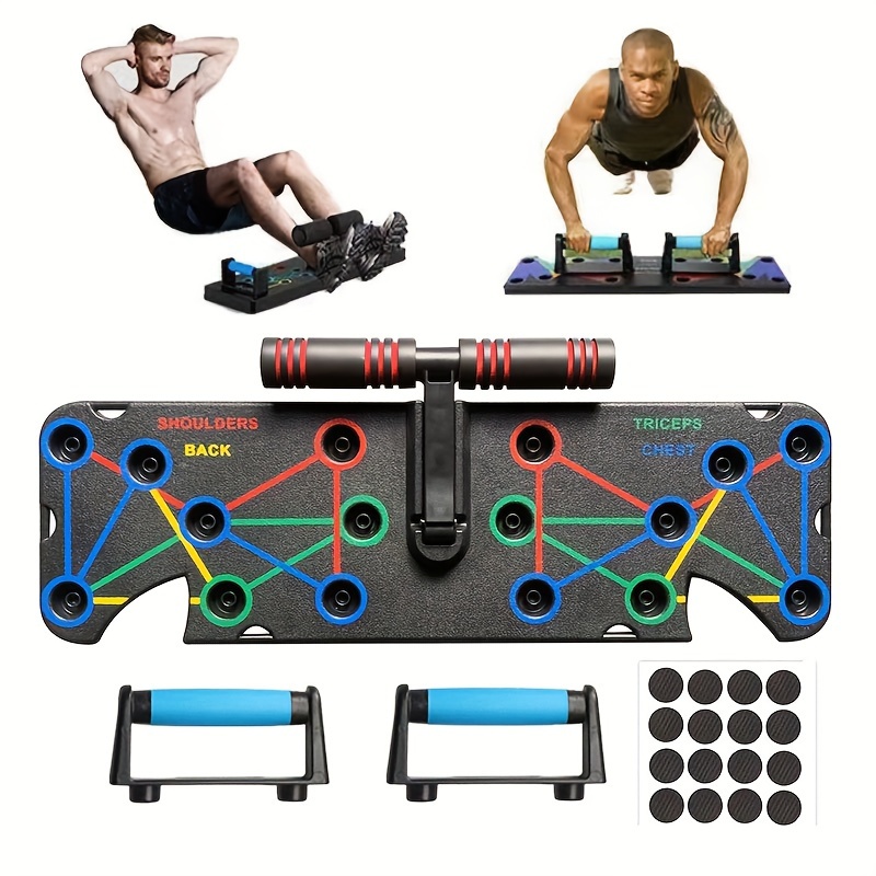 1pc Multifunctional Push Up Training Board, With Tension Ropes, Handles, Ankle Straps, And More Accessories, Suitable For Chest Muscle Exercise, Abdominal Core Strength Training - Image 3