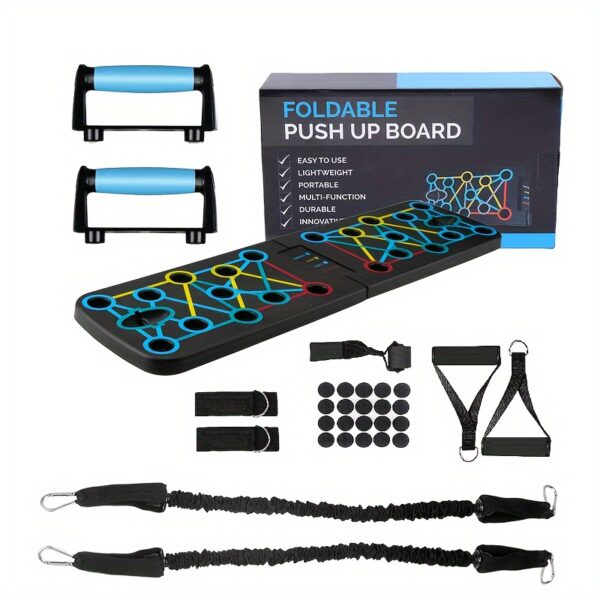 11 - Piece Foldable Push - Up Board Set, Multi - Functional Home Fitness Portable Push - Up Rack Auxiliary Device