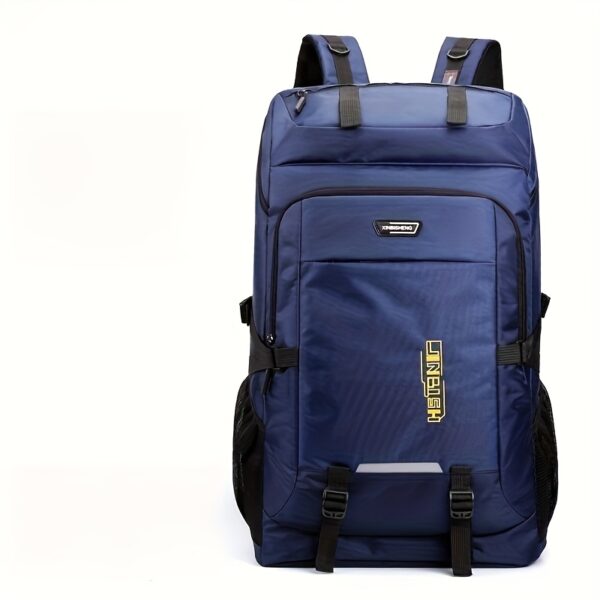 YOBENKI Large Capacity Travel Backpack with Laptop Compartment, Adjustable Shoulder Straps, Lightweight Polyester Lining for Hiking, Camping, Business & Daily Use - Black, Backpack for Travel, Camping Gear, Sleek Design, Secure Zipper Closure - Image 17
