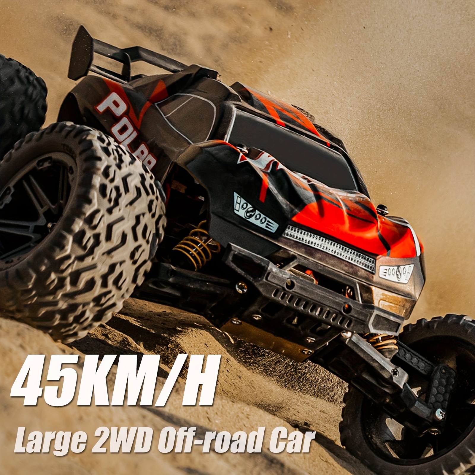 45KM/H High Speed Remote Control Vehicle, 1/8 Large RC Car, Off-road RC Car Sport Utility Vehicle, Independent Shock Absorption, Fall And Crash Resistance, Vehicle Toys Gift for Beginners - Image 6