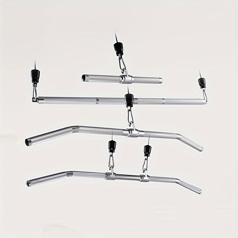 1pc Aluminum Alloy High-Quality Pull Down Handle, Fitness Equipment Accessory for Back Muscle Training, Lat Artillery Rowing Chest Push Handle, Durable Gym Equipment for Strength and Endurance Exercises - Image 2