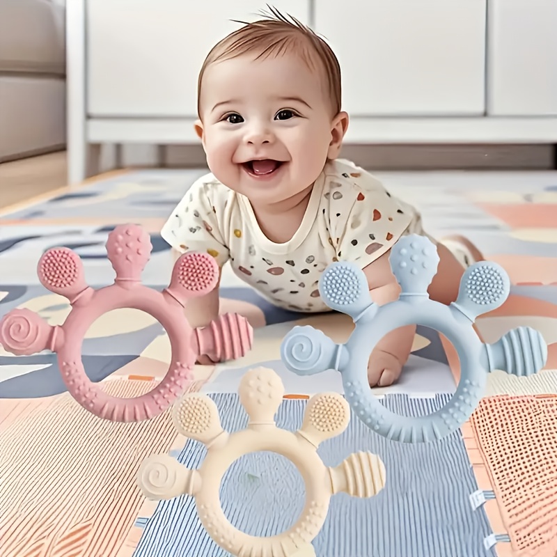 Baby Teething Toys, Baby Teethers, Food Grade Silicone Teethers, Baby Care Rings, Toys, Gifts For Kids, Newborn Accessories - Image 14