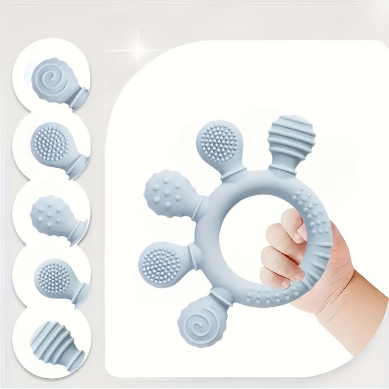 Baby Teething Toys, Baby Teethers, Food Grade Silicone Teethers, Baby Care Rings, Toys, Gifts For Kids, Newborn Accessories - Image 15