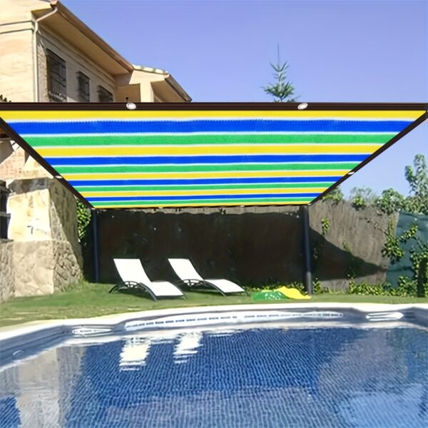 [Beach Sunshade] Colorful Outdoor Beach Windbreak, Sunshade Cloth | Suitable for Beaches, Pavilions, Swimming Pools, and Holiday Gifts - Image 14