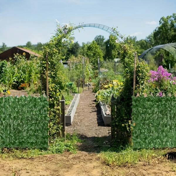 [UV-Resistant Fence] 6 Rolls Expandable Outdoor Artificial Vine Privacy Fence Panels | Durable Plastic, UV-Resistant, Easy to Hang, 236.2 Inches X 19.7 Inches, Natural Appearance, Perfect for Patios, Gardens, Balconies, Backyards, Thanksgiving, and Other Garden Privacy Solutions - Image 5