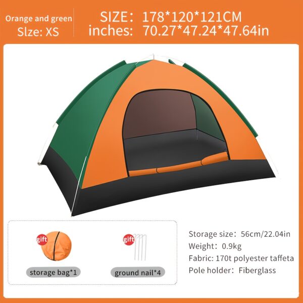 [Camping Tent] Outdoor Camping Tent, Automatic Portable Folding Tent, Easy to Set Up, Convenient to Carry, Comes with a Storage Bag, Single-Person Camping Tent - Image 7