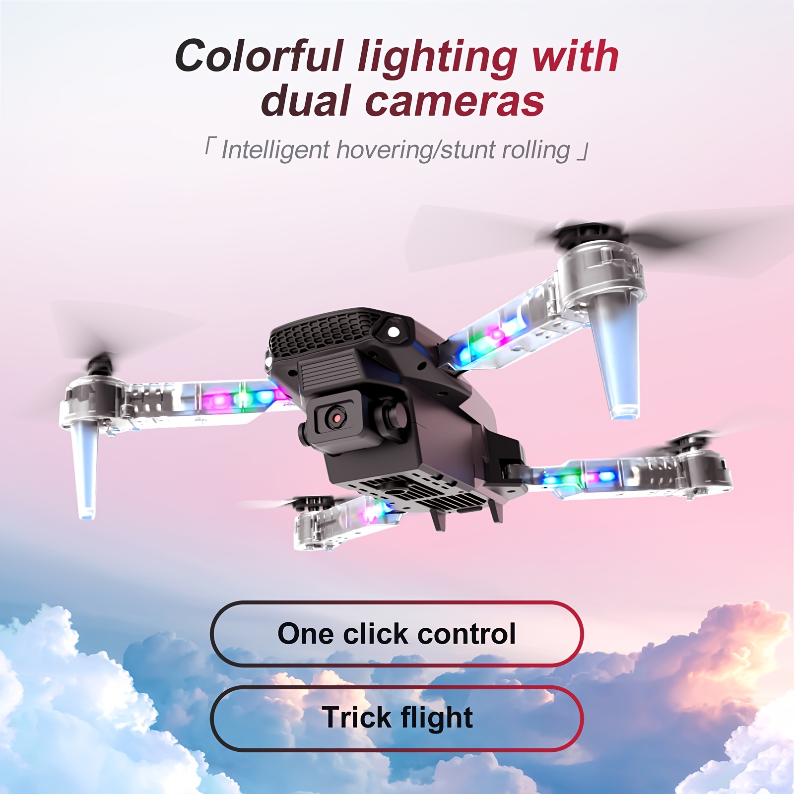 E88 E99 Foldable 1080P Drone, Equipped with Single/Dual/Three Cameras, Height Control, Optical Flow Positioning, Application Control And Obstacle Avoidance - Holiday Gift - Image 12