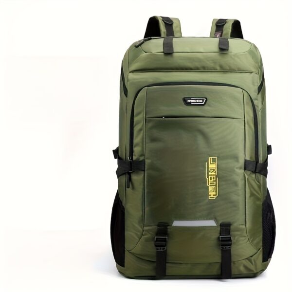 YOBENKI Large Capacity Travel Backpack with Laptop Compartment, Adjustable Shoulder Straps, Lightweight Polyester Lining for Hiking, Camping, Business & Daily Use - Black, Backpack for Travel, Camping Gear, Sleek Design, Secure Zipper Closure - Image 13