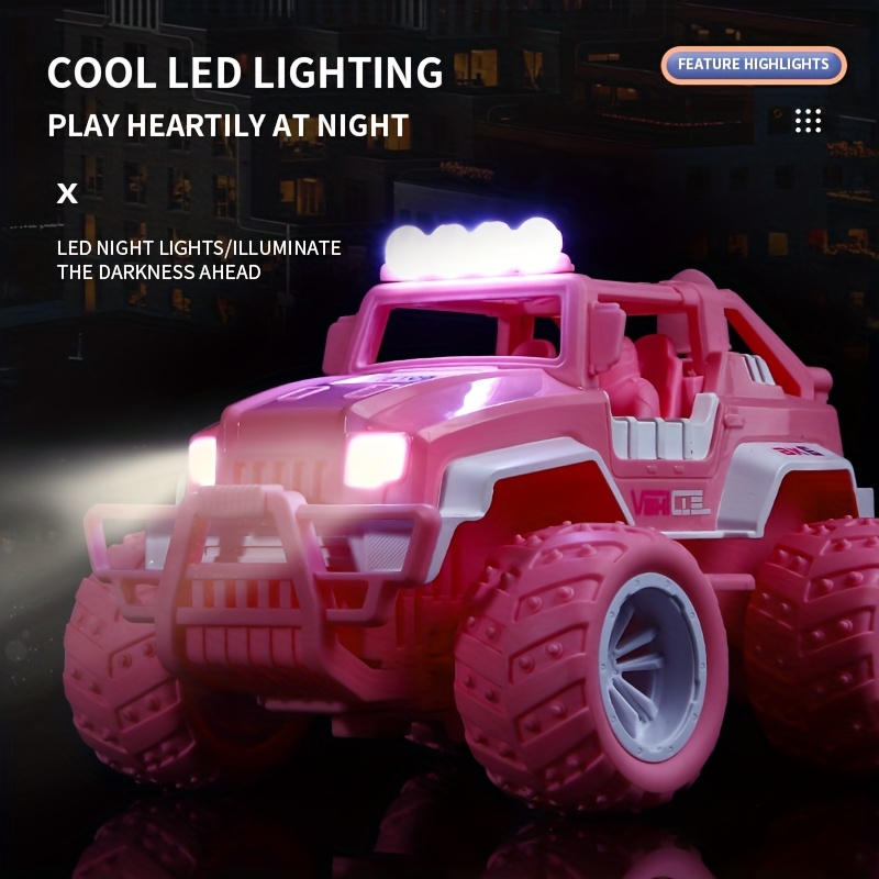 RC Car for Girls, Pink RC Truck with Two Rechargeable Batteries, Toys for 3, 4, 5, 6, 7, 8 Year Old Girls, Birthday Ideas for Little Girls - Image 6