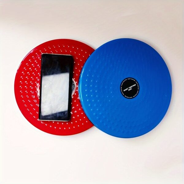 [Magnetic Waist Twister] Portable Large Magnetic Waist Twister Disc | PP Exercise Equipment for Muscle Training, Stability & Core Workout - Red, Uncharged Power Mode - Ideal for Home, Gym & Fitness Centers, Gym Accessory|Stability Training|Ergonomic Design - Image 4