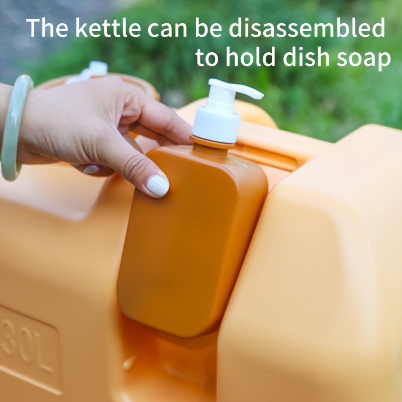 5.28gal/7.93gal Portable Water Storage Bucket with Faucet - Scratch & Impact Resistant, Durable PE Material for Camping, Home, Car - Easy-Fill Design, Camping Essentials, Outdoor Water Container, Secure Lid Feature - Image 7