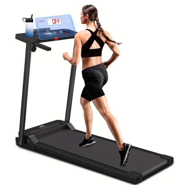 [Portable Treadmill] 3.0HP Foldable Portable Home Treadmill | Load-bearing 300 LBS, Small Home Office Walking Treadmill, Armrest, LED Display, Walking Jog, Plug-in - Image 3