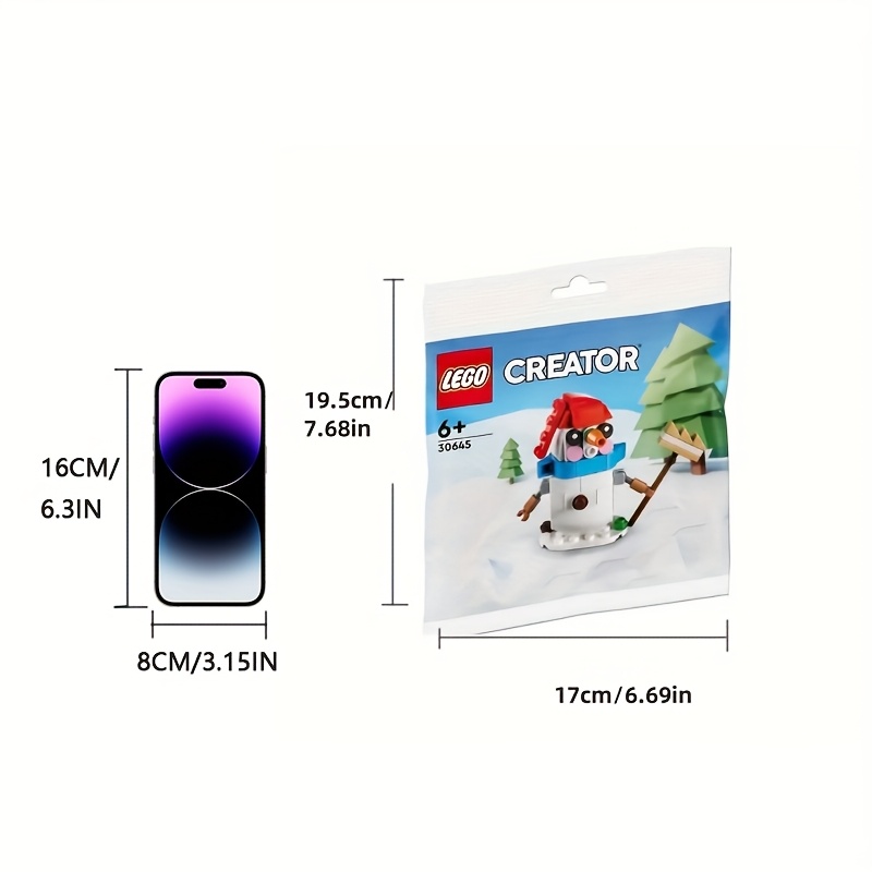 European Version, LEGO 30645 Creator Snowman, Building Block Toys Suitable for Children Aged 6 And Above, Holiday Gifts - Image 4