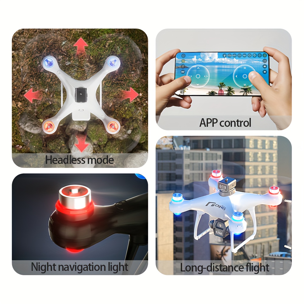 E55 Drone Brushless Optical Flow Drone S116 MAX- Dual Cameras, Screen-Controlled Remote for Outdoor Aerial Photography, 360° Obstacle Avoidance, WIFI FPV, Headless Mode, Phone App Control - Perfect for Halloween & Christmas Gifts - Image 6