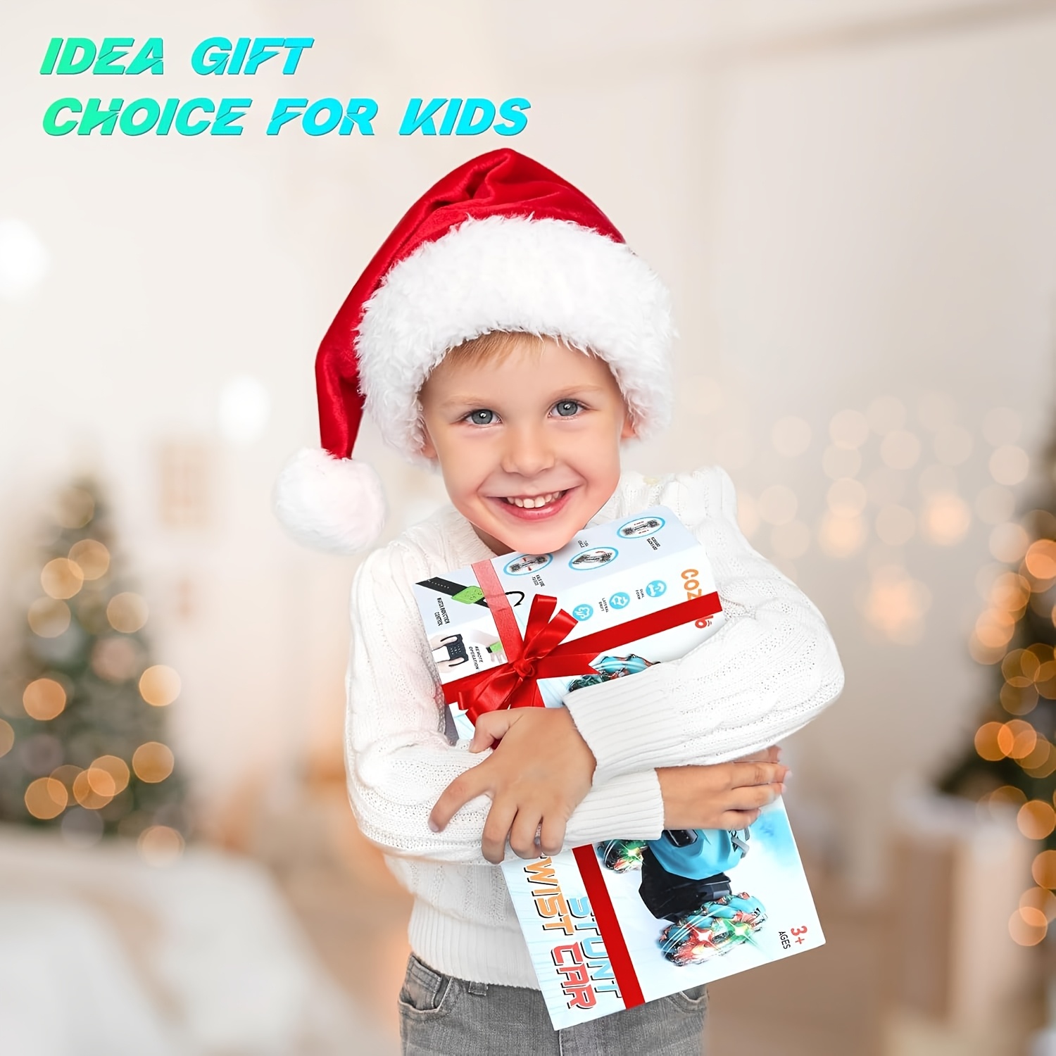 Remote Control Stunt Car With Gesture Control, Double-Sided Driving Toy With 360° Rotation, Large 4WD Remote Control Car, Great For Holiday Christmas Birthday Gifts, All-Terrain Remote Control Car With Spraying Function (Blue) - Image 4