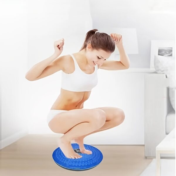[Magnetic Waist Twister] Portable Large Magnetic Waist Twister Disc | PP Exercise Equipment for Muscle Training, Stability & Core Workout - Red, Uncharged Power Mode - Ideal for Home, Gym & Fitness Centers, Gym Accessory|Stability Training|Ergonomic Design - Image 10