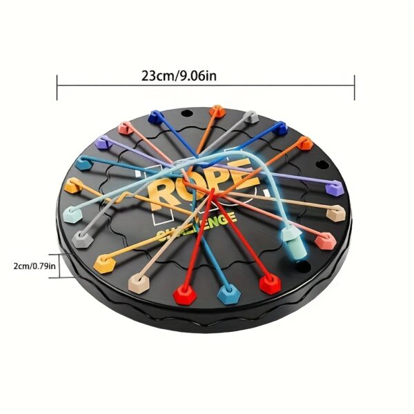 Colorful Rope Challenge Board Game - Enhances Logical Thinking & Creativity, Ideal for Teens & Family Fun, Perfect Gift for Valentine's Day, Thanksgiving, Christmas & New Year, Teen Puzzle Game | Strategy Game | Flexible Rope Pieces - Image 2