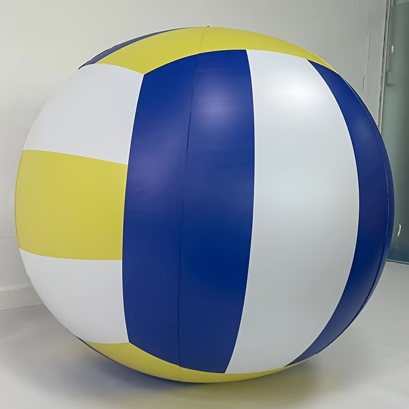 1pc 27.6in Large Thickened Printed Inflatable Volleyball Water Toy, Family Party Games and Activities Entertainment Supplies, Indoor Outdoor Game Party Sports Activity Supplies Suitable for Use in Garden Courtyard Beach Activity Hall and other large places - Image 3