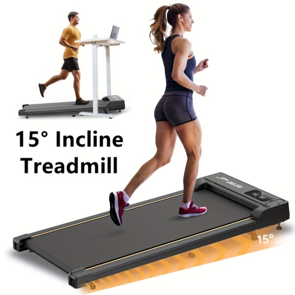 [2-in-1 Walking Pad] 2.5HP 2-in-1 Portable Under Desk Walking Pad Treadmill | Lightweight Home Office Fitness Treadmill with Remote Control & LED Display, 265Lbs Capacity, Quiet, Stepping, Walking Training, Mother's Day Gifts - Image 3