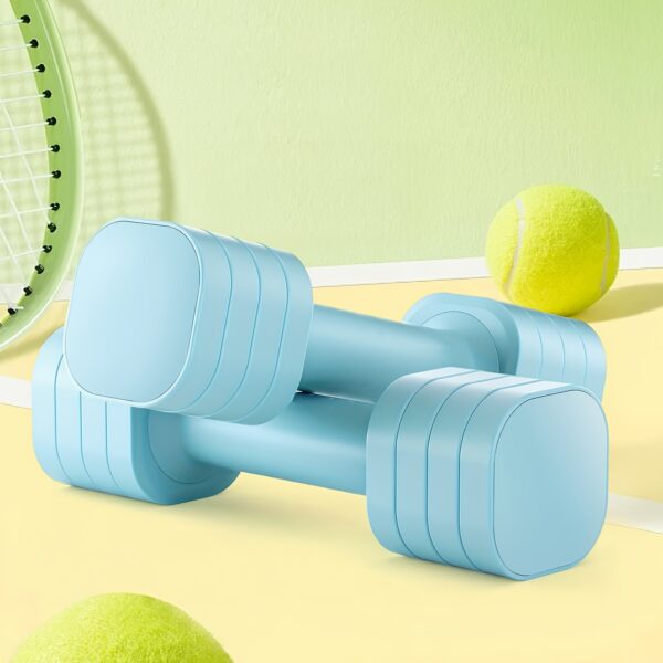 [Adjustable Dumbbell] TUDOCCY 4-in-1 Adjustable Dumbbell Set Of 2 | 2lb 3lb 4lb 5lb Free Weights Dumbbells Set for Women with TPU Soft Rubber Handle for Home Gym Exercise Training, The Perfect New Year Gift - Image 4