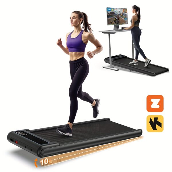 Walking Pad with Incline, Under Desk Treadmill for Home Office, Voice Control Smart Treadmills Compatible with ZWIFT KINOMAP APP, Treadmills for Home/Office 265lbs Weight Capacity - Image 8