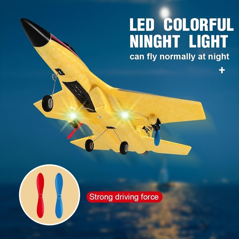 Su-Style Foam Remote Control Airplane: Fixed-wing Glider, SU-27 Cool Fighter Toy Model, HW-33 Is An Excellent Choice For Parent-child Interaction. With Dual-channel Design. - Image 9