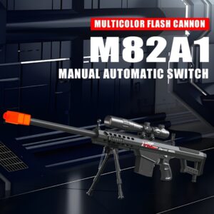 1pc Barrett M82A1 Sniper Rifle Toy Gun, USB Rechargeable Electric Gel Blaster with Manual/Automatic Dual Mode, High-Speed Continuous Fire, Semi-Automatic Full Bullet Firing, Plastic Construction, ≤36V Operating Voltage - No Bullets Included