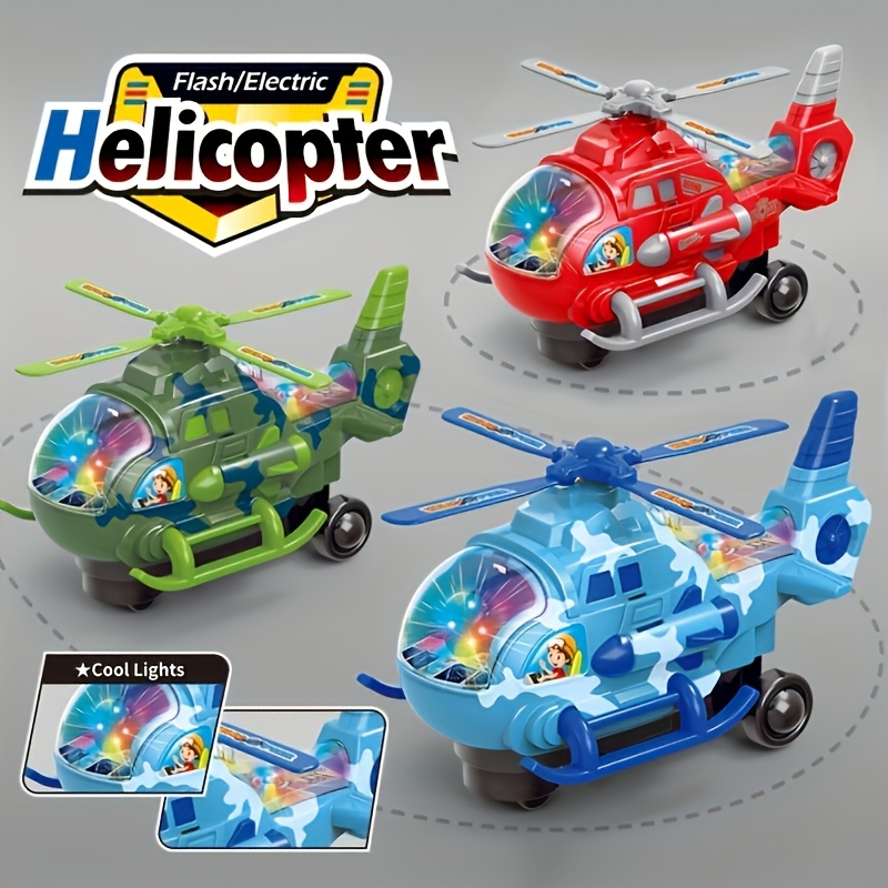 Electric Helicopter Toy for Youngsters with Lights and Music, 360° Rotation, Durable Plastic, Suitable for Boys and Girls, Ideal for Holidays and Playtime - Image 4