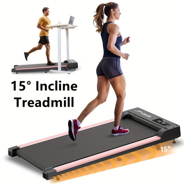 [2-in-1 Walking Pad] 2.5HP 2-in-1 Portable Under Desk Walking Pad Treadmill | Lightweight Home Office Fitness Treadmill with Remote Control & LED Display, 265Lbs Capacity, Quiet, Stepping, Walking Training, Mother's Day Gifts - Image 5