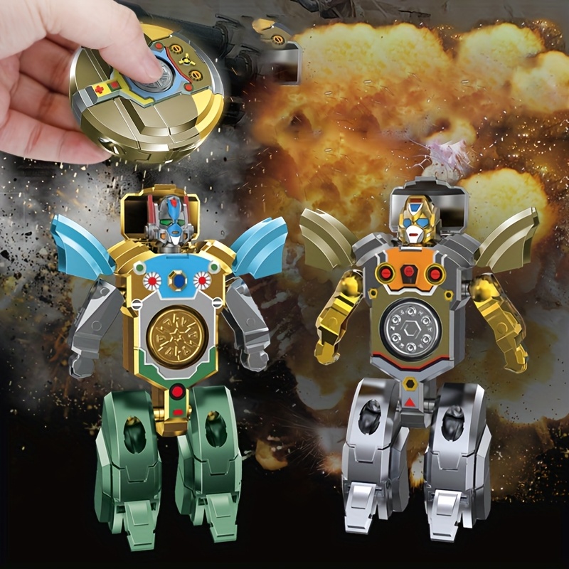 Transformers: Miniature Creative Toy, Transformable for Man, Desktop Ornament, Relax, Cool, Two-in-One Finger Spinner, Creative Birthday Gift