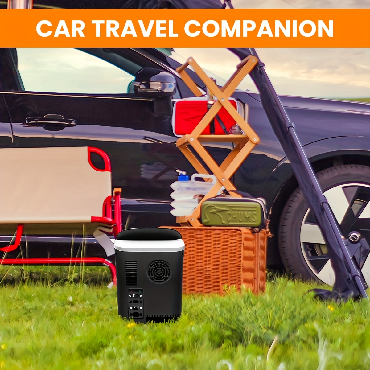 Designed For Camping And Commuting! Hot And Cold Dual-mode One-touch Switching, The Lowest Cooling 7 To Lock The Fresh, The Highest Heating 65 To Warm Food. Energy Saving And Low Noise, Anti-vibration And Anti-shaking Design