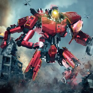 Robot Building Block Set - Articulated Action Figure, Model Collectible Display, Flexible Joints, Robot Theme Adult Toy Collectible Building Block Set, Creative Gift For Boys, Halloween Gift Robots